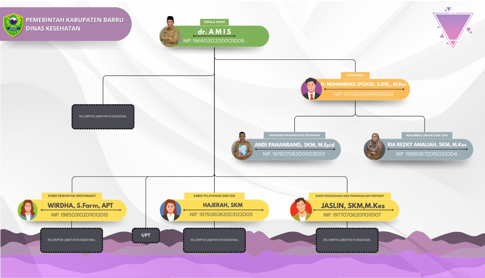 Struktur Organisasi Dinas Kesehatan Kabupaten Barru
