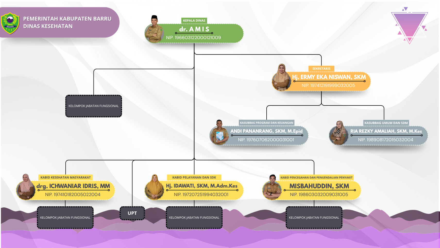 Struktur Organisasi Dinas Kesehatan Kabupaten Barru